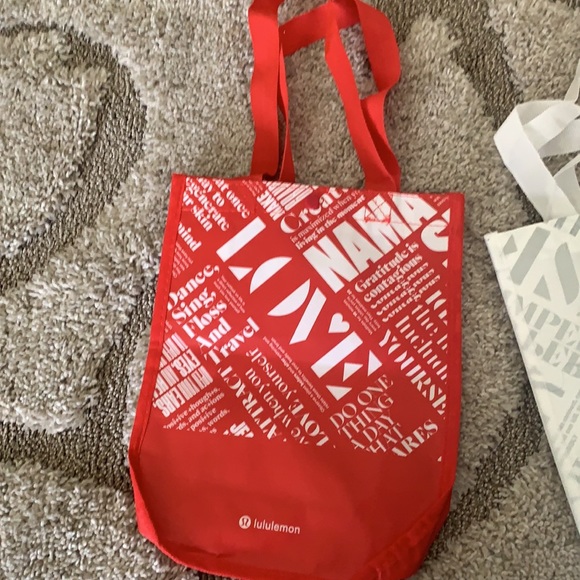 Lululemon Love / Stress Reusable Shopping Tote - Picture 4 of 6